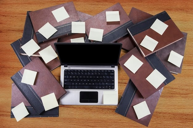 A close-up shot of a cluttered computer desktop filled with unsorted photo and video files in various folders. The screen is partially obscured by overlapping windows, conveying a sense of disarray and the need for organization.
