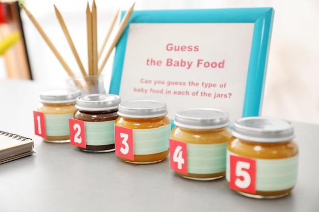 A detailed shot of a baby food label, highlighting the ingredient list and nutritional information panel. Emphasize the importance of recognizable, whole food ingredients.