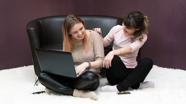 A mother attending a teletherapy session on her laptop, demonstrating the accessibility of mental health support from the comfort of her home.